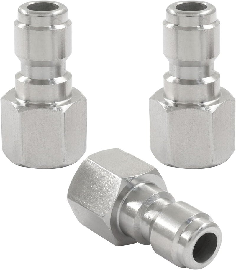 SOVNSG 3 Pcs Pressure Washer Coupler, Quick Connect Plug Female NPT Fitting, Durable Plug for Outdoor Cleaning/Homeowners - Image 1
